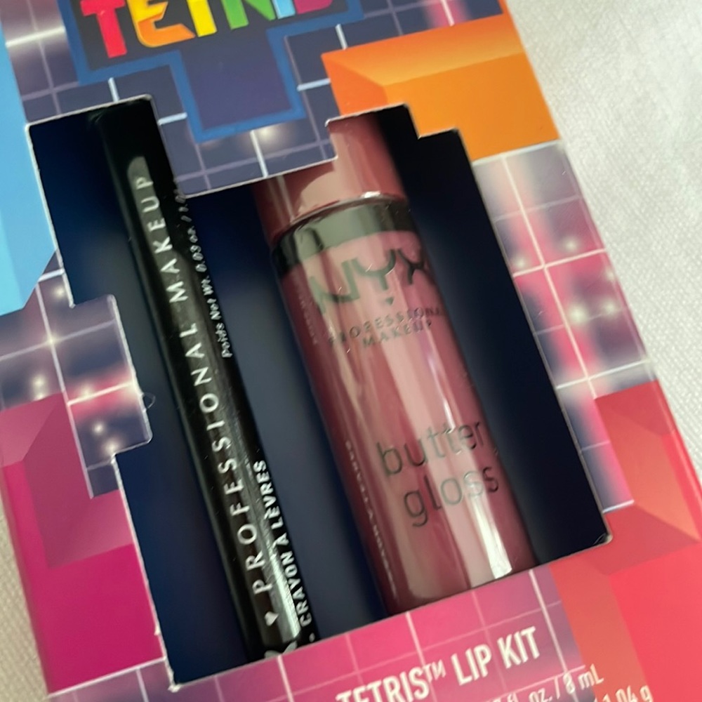 Brand New - NYX Tetris Lip Kit - Butter Lip Gloss/Slim Lip Pencil - Picture 6 of 6